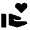 Volunteer Activism Fill Icon from Outlined Fill - Material Pro Free Set