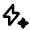 Ai Flash Icon from Rounded Line - Material Pro Set