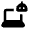Ai Robot Laptop Fill Icon from Rounded Fill - Material Pro Set