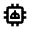 Ai Robot Microchip Icon from Outlined Line - Material Pro Free Set