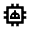 Ai Robot Microchip Icon from Sharp Line - Material Pro Set