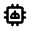Ai Robot Microchip Icon from Rounded Line - Material Pro Set