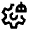 Ai Robot Setting Icon from Sharp Line - Material Pro Set