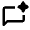 Ai Spark Chatbot Icon from Rounded Line - Material Pro Set