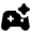 Ai Spark Gaming Fill Icon from Rounded Fill - Material Pro Set