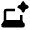 Ai Spark Laptop Fill Icon from Rounded Fill - Material Pro Set