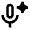 Ai Spark Microphone Icon from Sharp Line - Material Pro Set