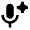 Ai Spark Microphone Fill Icon from Sharp Fill - Material Pro Set