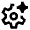 Ai Spark Setting Icon from Sharp Line - Material Pro Set