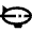 Aircraft Airship Side Icon from Nova Line Set