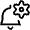Alarm Bell Cog Setting Icon from Ultimate Regular Set