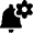 Alarm Bell Cog Setting Icon from Ultimate Bold Set