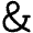 Ampersand Icon from Lucide Line Set