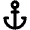 Download free Anchor PNG, SVG vector icon from Unicons Line set.