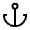 Download free Anchor PNG, SVG vector icon from Mynaui Line set.