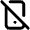 Android Phone Slash Icon from Unicons Line Set