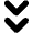 Angle Double Down Icon from Unicons Line Set