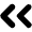 Angle Double Left Icon from Unicons Line Set