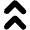 Angle Double Up Icon from Unicons Line Set