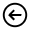 Arrow Left Circle Icon from Mynaui Line Set