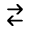 Arrow Left Right Icon from Mynaui Line Set