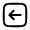 Arrow Left Square Icon from Mynaui Line Set