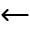 Arrow Long Left Icon from Mynaui Line Set