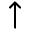 Arrow Long Up Icon from Mynaui Line Set