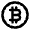 Bitcoin Circle Line Icon from Majesticons Line Set