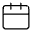 Calender Icon from Unicons Thinline Set