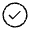 Check Circle Icon from Unicons Thinline Set