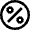Percentage Circle Icon from Nova Line Set