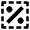 Percentage Square Dash Line Icon from Nova Solid Set