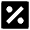 Percentage Square Icon from Nova Solid Set