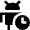 Android Clock Icon from Nova Solid Set