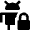 Android Lock Icon from Nova Solid Set