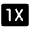 1x Mobiledata Badge Fill Icon from Rounded Fill - Material Symbols Set