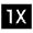 1x Mobiledata Badge Fill Icon from Sharp Fill - Material Symbols Set