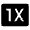 1x Mobiledata Badge Fill Icon from Outlined Fill - Material Symbols Set