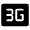 3g Mobiledata Badge Fill Icon from Rounded Fill - Material Symbols Set