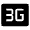 3g Mobiledata Badge Fill Icon from Outlined Fill - Material Symbols Set