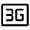 3g Mobiledata Badge Icon from Outlined Line - Material Symbols Set