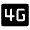 4g Mobiledata Badge Fill Icon from Rounded Fill - Material Symbols Set
