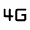 4g Mobiledata Fill Icon from Rounded Fill - Material Symbols Set