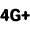 4g Plus Mobiledata Icon from Rounded Line - Material Pro Set