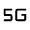 5g Fill Icon from Rounded Fill - Material Symbols Set