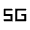 5g Fill Icon from Sharp Fill - Material Symbols Set
