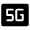 5g Mobiledata Badge Fill Icon from Rounded Fill - Material Symbols Set