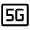 5g Mobiledata Badge Icon from Outlined Line - Material Symbols Set