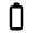 Battery 0 Bar Icon from Rounded Line - Material Pro Set